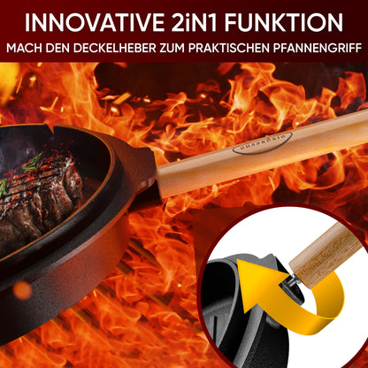 2in1 Deckelheber für Dutch Oven – sicher & praktisch5LGusskönig