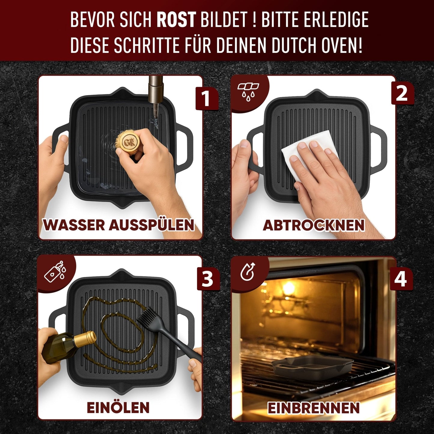 Bratpfanne & GusseisenpfanneGrillpfanneGusskönig