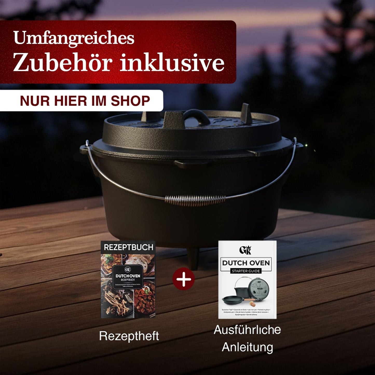 Dutch Oven KlassischMit FüßenGusskönig