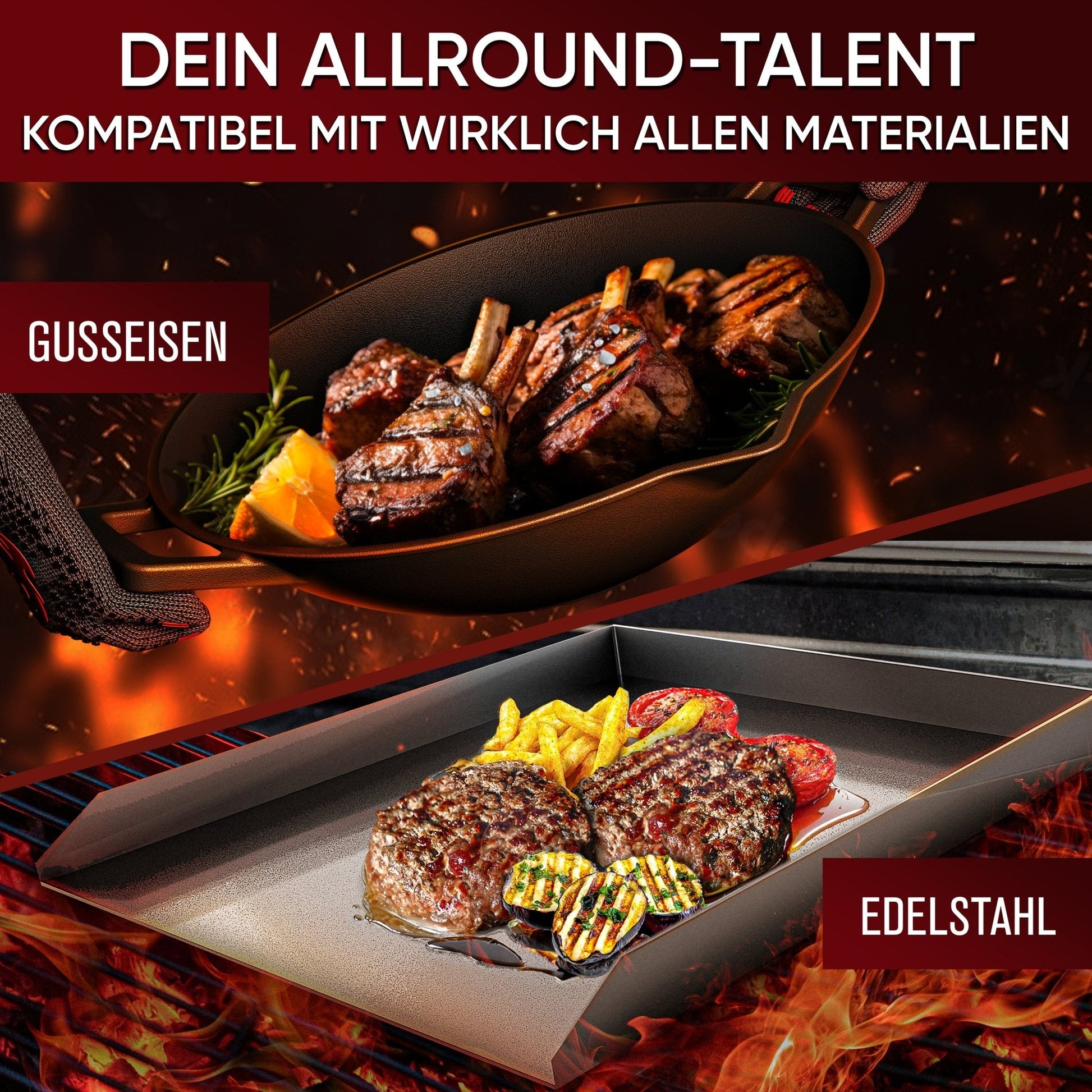 Edelstahl - Ringreiniger – schonend & effektiv für Gusseisen12 cmGusskönig